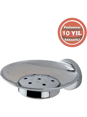 Çelik Banyo Paslanmaz Pirinç Dilek Süzgeç Montajlı Sabunluk