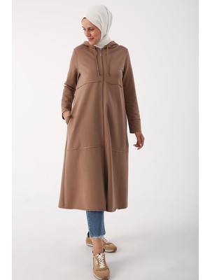 ALLDAY Vizon-Kapüşonlu Fermuarlı Hırka