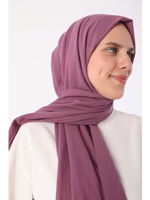 ALLDAY Eflatun-Naturel Pamuk Şal