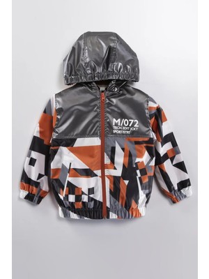 Mdm Renkli Kapşonlu Fermuarlı Pamuklu Astarlı Kapşonlu Cepli Kız Erkek Bebek Yağmurluk Mont Tulum Çocuk