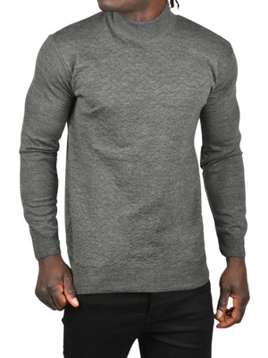 Deepsea Zigzag Desenli Yarım Balıkçı Yaka Dar Kesim Boğazlı Triko Kazak 2505496