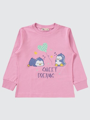 Civil Girls Kız Çocuk Pijama Takımı 2-5 Yaş Fondan Pembe