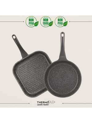 ThermoAD | Tava Seti | Frapan Serisi | 2 Parça | Gri