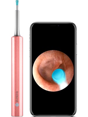 Bebird T5 5 Mp Kamera 3.5mm Lens Şarjlı Wifi Görüntülü Kulak Temizleyici Pembe Renk Endoskopik Kulak Temizleyici