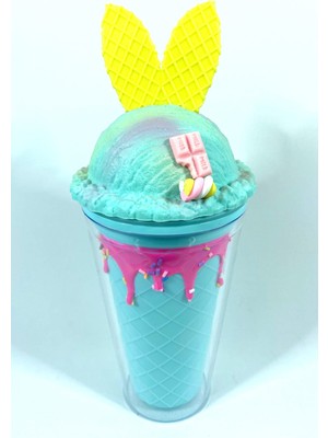 Ciyu Pipetli Suluk Milkshake Tasarımlı Bardak Suluk