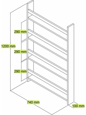 AlonexHome Nordik Duvar Uçan Raf