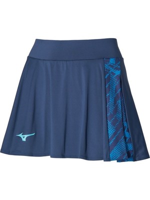 Mizuno Mugen Flying Skirt Kadın Tenis Eteği Lacivert / Desenli