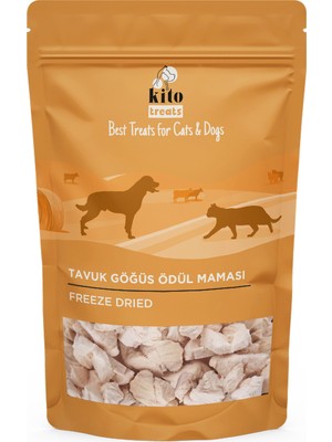 Kito Freeze Dried Tavuk Göğüs Kedi Ödül Maması %100 Doğal, Glutensiz 30 gr(Cat Treat)