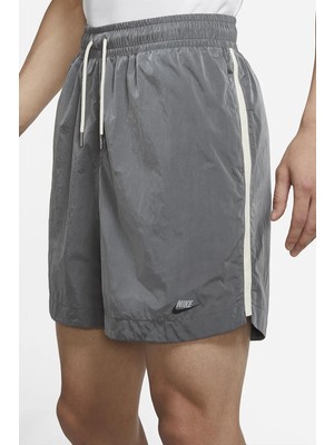 Nike Sportswear Mens Shorts Slip Astarlı Dokuma Gri Deniz Havuz ve Günlük Erkek Şort