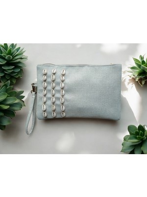 Vertiginoso Beyaz Kadın Portföy Clutch El Çantası