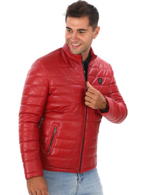 Deriburada Hakiki Deri Şişme Mont - 9 Renk Seçeneği