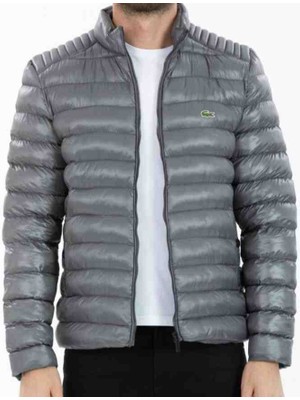 Lacoste Gri Slim Fit  Şişme   Mont