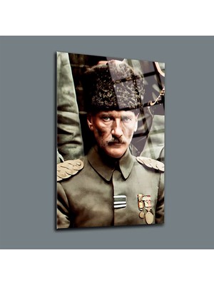 Ada 45 Dizayn Mustafa Kemal Atatürk Pleksi Cam Tablo