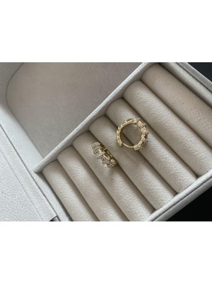 Modadiro Xo Halka Küpe 14K Gold