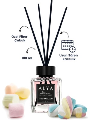 Nature\'s Scents Marshmallow Bambu Çubuklu Oda Kokusu