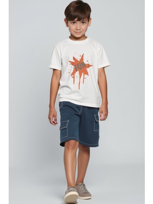 Minojoy Satyr Lacivert Cepli Erkek Çocuk Şort