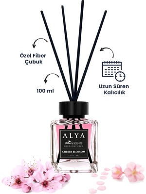 Nature\'s Scents Cherry Blossom Bambu Çubuklu Oda Kokusu- Kiraz Çekirdeği Kokusu