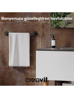 Creavit Drop Uzun Havluluk-Siyah