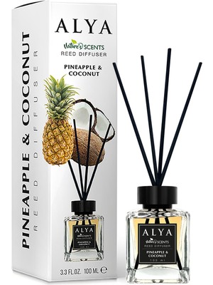 Nature\'s Scents Pineapple & Coconut Bambu Çubuklu Oda Kokusu- Ananas & Hindistan Cevizi Kokusu