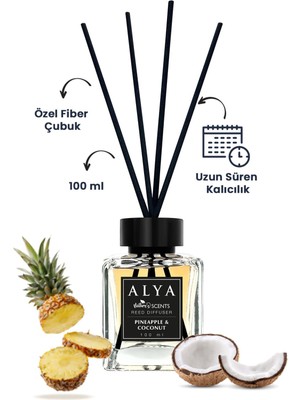 Nature\'s Scents Pineapple & Coconut Bambu Çubuklu Oda Kokusu- Ananas & Hindistan Cevizi Kokusu