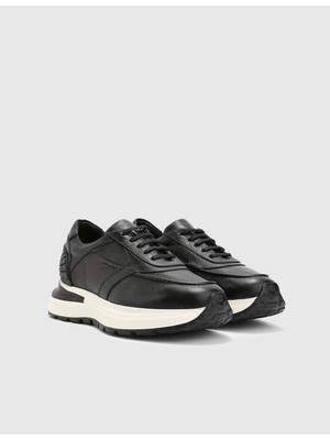 İLVİ Fonseca Floter Deri Erkek Siyah Spor Ayakkabı