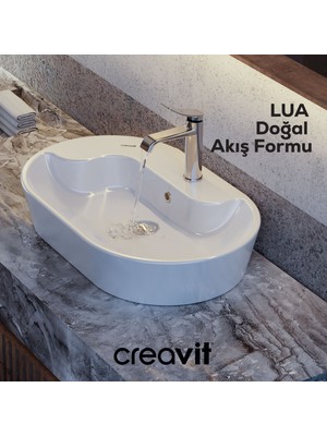 Creavit Lua Şelale Lavabo Armatürü Krom