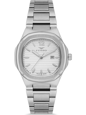 Ferro Quartz Çelik Gri 24 mm Kadın Kol Saati