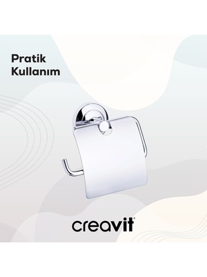 Creavit Royale Tuvalet Kağıtlığı (Kapaklı)