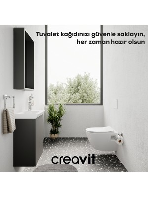 Creavit Royale Tuvalet Kağıtlığı (Kapaklı)