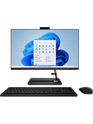 Lenovo Ideacentre Aıo 3 27IAP7 Intel Core I5-12450H 16GB 1tb SSD Intel UHD Graphics Freedos 27 IPS Fhd F0GJ011VTR Kablosuz Klavye+Mouse Siyah All In One Bilgisayar