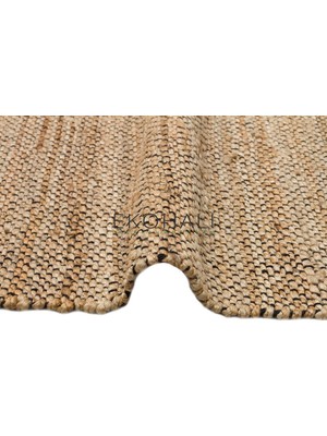 Eko Halı Echo Koleksiyonu Jüt ile Üretilen El Dokuma Sisal Kilim Natural ECH07