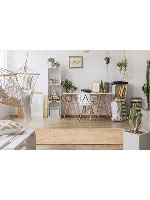 Eko Halı Echo Koleksiyonu Jüt ile Üretilen El Dokuma Sisal Kilim Natural ECH10