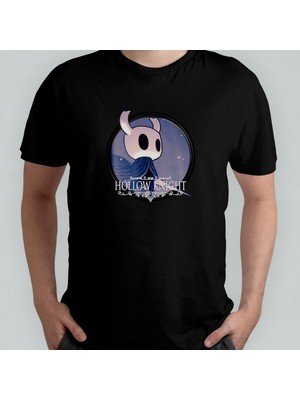 Pixxa Hollow Knight  Pamuklu Bisiklet Yaka T-Shirt Model 1