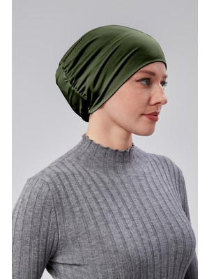 Sonbahar Moda Kadın Tesettür Hazır Pratik Geçmeli Bone Lastikli Kaymaz