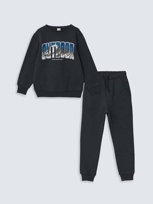 Lcw Kids Bisiklet Yaka Erkek Çocuk Kalın Eşofman Takımı