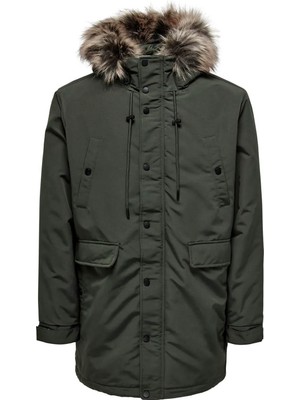 Only & Sons Onsdrew Fu Koyu Yeşil Erkek Parka 22028552