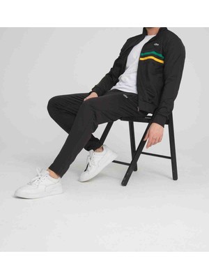 Lacoste   Grafik   Siyah  Slim  Fit  Dar  Kalıp   Eşofman  Takımı