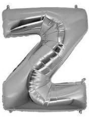 Partici Z Harf Folyo Balon Gümüş 40CM