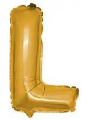 Partici L Harf Folyo Balon Altın 40CM