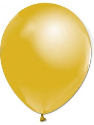 Metalik Altın Balon 10'lu Paket