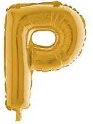Partici P Harf Folyo Balon Altın 40CM