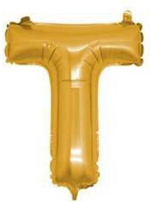 Partici T Harf Folyo Balon Altın 40CM