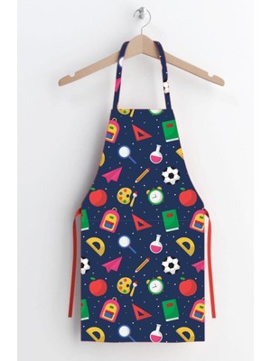 Unisex Çocuk Lacivert Ana Okulu Lacivert Boyama Önlüğü