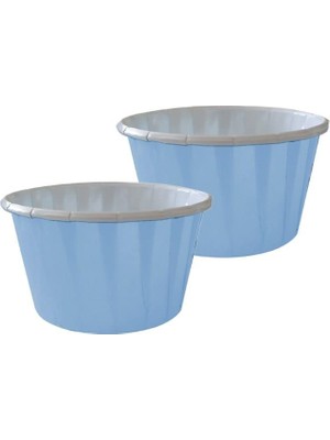 Partici Pastel Mavi Muffin Kek Kapsülü 25'li