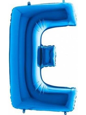 Partici E Harf Folyo Balon Mavi 100CM