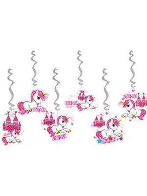 Partici Unicorn Temalı Tavan Süs Seti