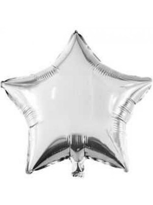 Partici Gümüş Yıldız Folyo Balon 60CM