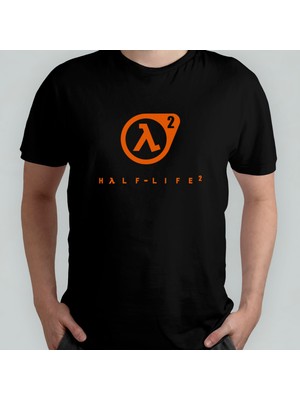 Pixxa Half Life  Pamuklu Bisiklet Yaka T-Shirt Model 3