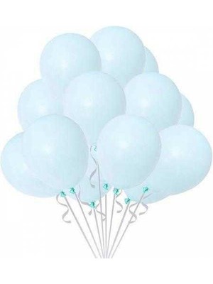 Makaron Açık Mavi Balon 10'lu Paket