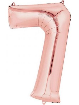 Partici 7 Rakam Folyo Balon Rose Gold 100CM